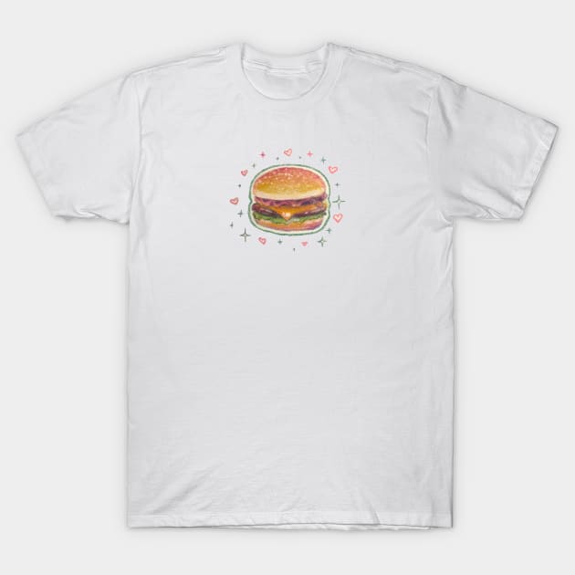 Burger lover T-Shirt by Katfish Draws